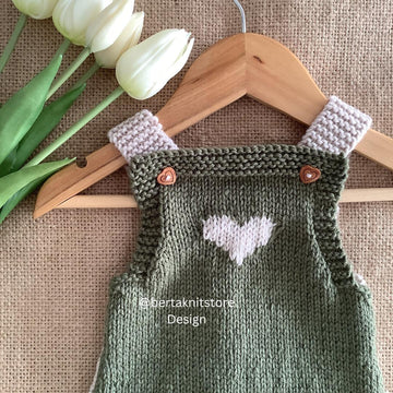 Little Heart Dress Knitting Pattern
