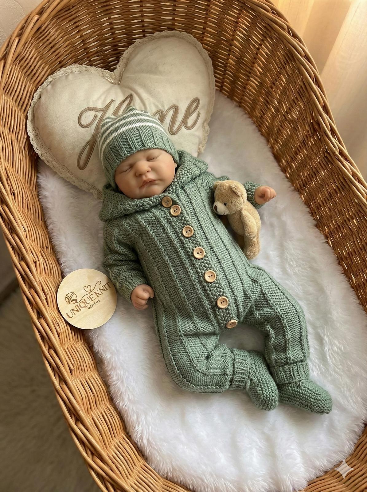 "Alyssum" Hooded Romper Set