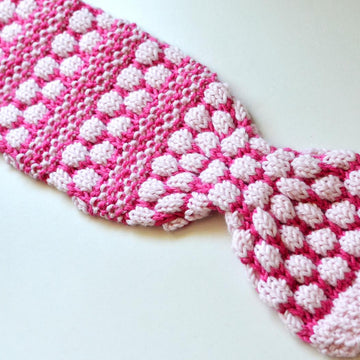 Shaded Bobble Stitch Scarf ( Keyhole / Ascot / Pull-Through / Vintage / Stay On Scarf Knitting Pattern )
