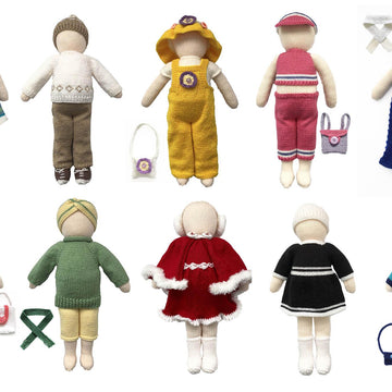 18 inch Basic doll knitting pattern 19117