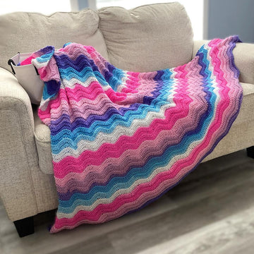 Wavy Berry Bliss Throw