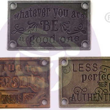 Prima Marketing Finnabair Mechanicals Metal Embellishments - Old Plates 3/Pkg
