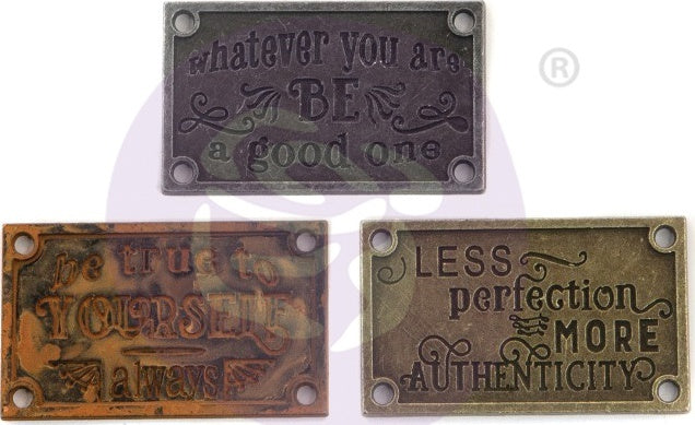 Prima Marketing Finnabair Mechanicals Metal Embellishments - Old Plates 3/Pkg