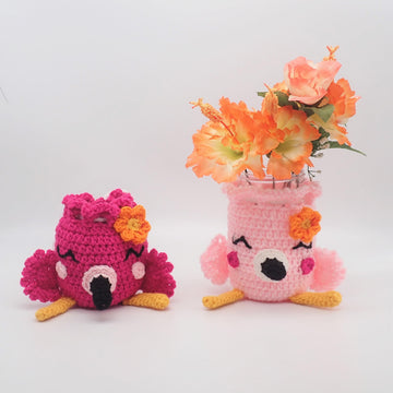 Flamingo Trinket Pouch & Cozy