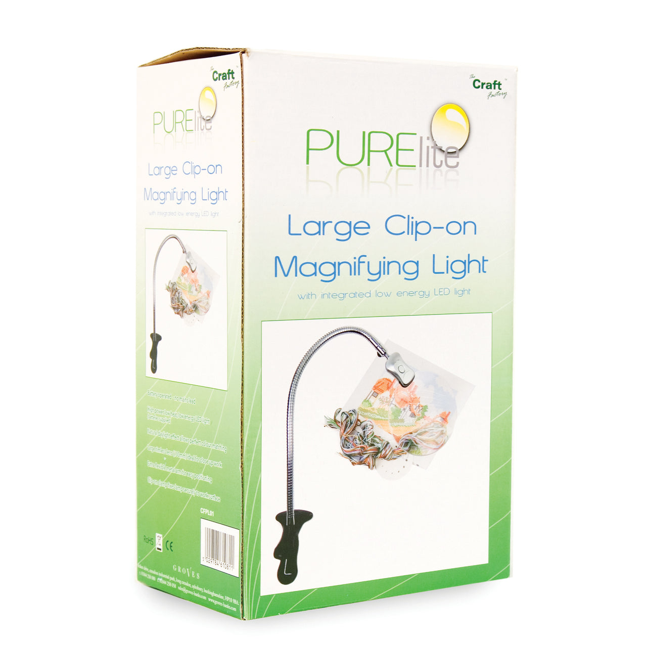 Purelite Magnifying Large Clip-on lamp