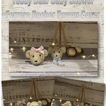 Teddy Bear Baby Shower Favour Ferrero Rocher Cover