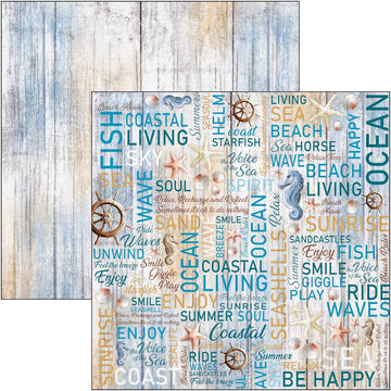 Ciao Bella Double-Sided Cardstock 90lb 12"X12" 12/Pkg - The Voice Of The Sea, Sound Of Summer
