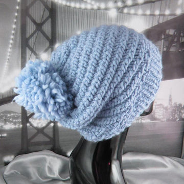 Superfast Swirl Bobble Slouch Hat Circular