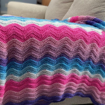 Wavy Berry Bliss Throw