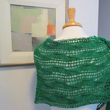 Faceted Lace Wrap and Scarf