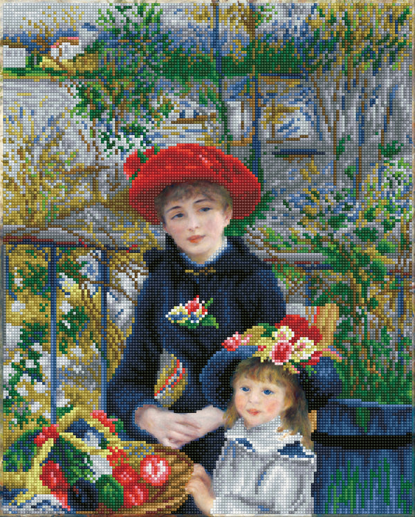 Diamond Dotz Two Sisters on the Terrace Diamond Painting Kit