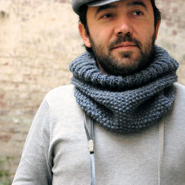 Cirrocumulus knit tube scarf