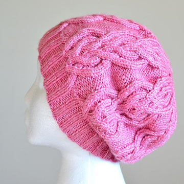 Trinity Hat and Neck Warmer (Cable/ Slouchy/Hat and  Stay On/ Buttoned Scarf)
