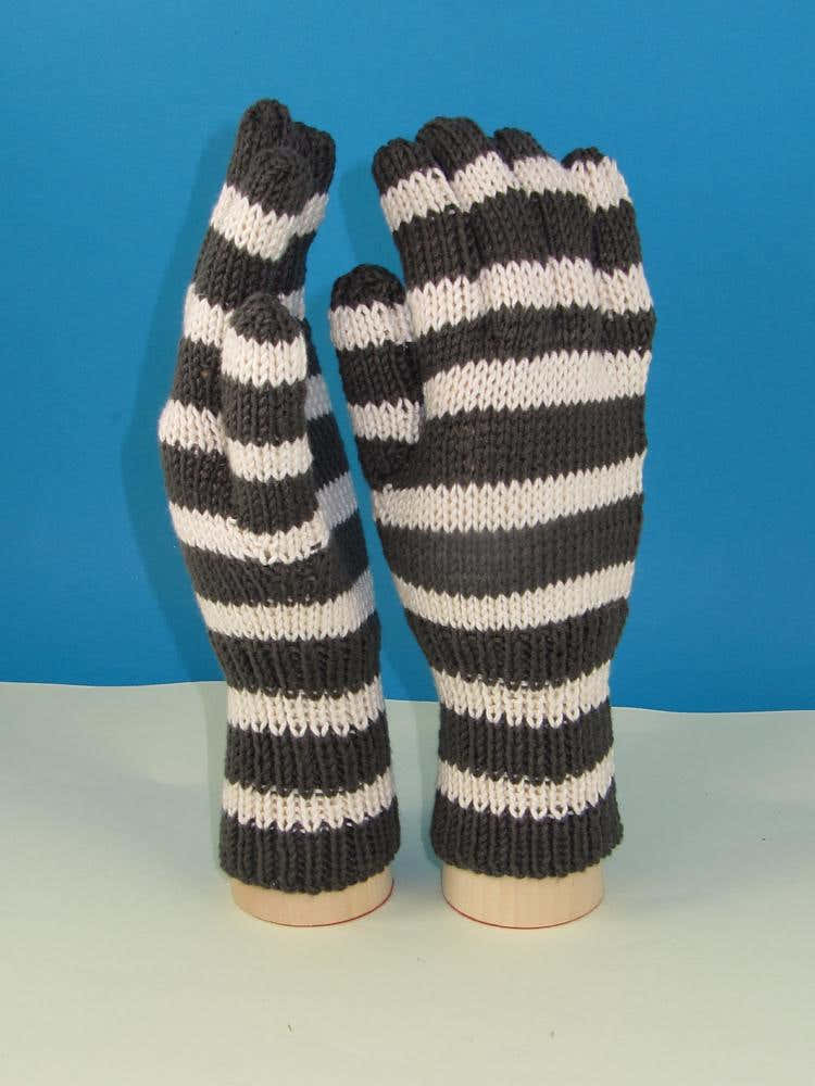 Easy Stripe Gloves