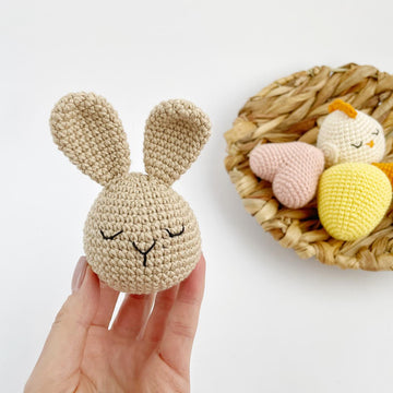 Crochet pattern Easter decorations Amigurumi Easter egg pattern Bunny Chicken Carrot Heart