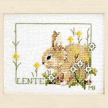 Lanarte Counted Cross Stitch Kit Four Seasons Set Of 4 Cross Stitch Kit
