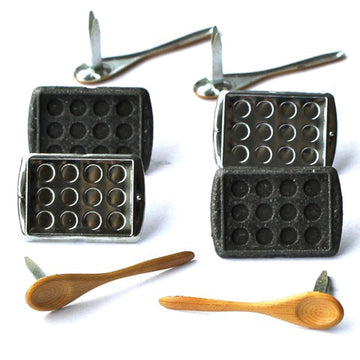 Eyelet Outlet Shape Brads 12/Pkg - Baking