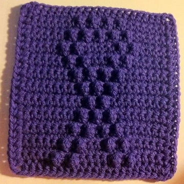 Ribbon Puff Granny Square