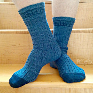 Postage Stamp Socks