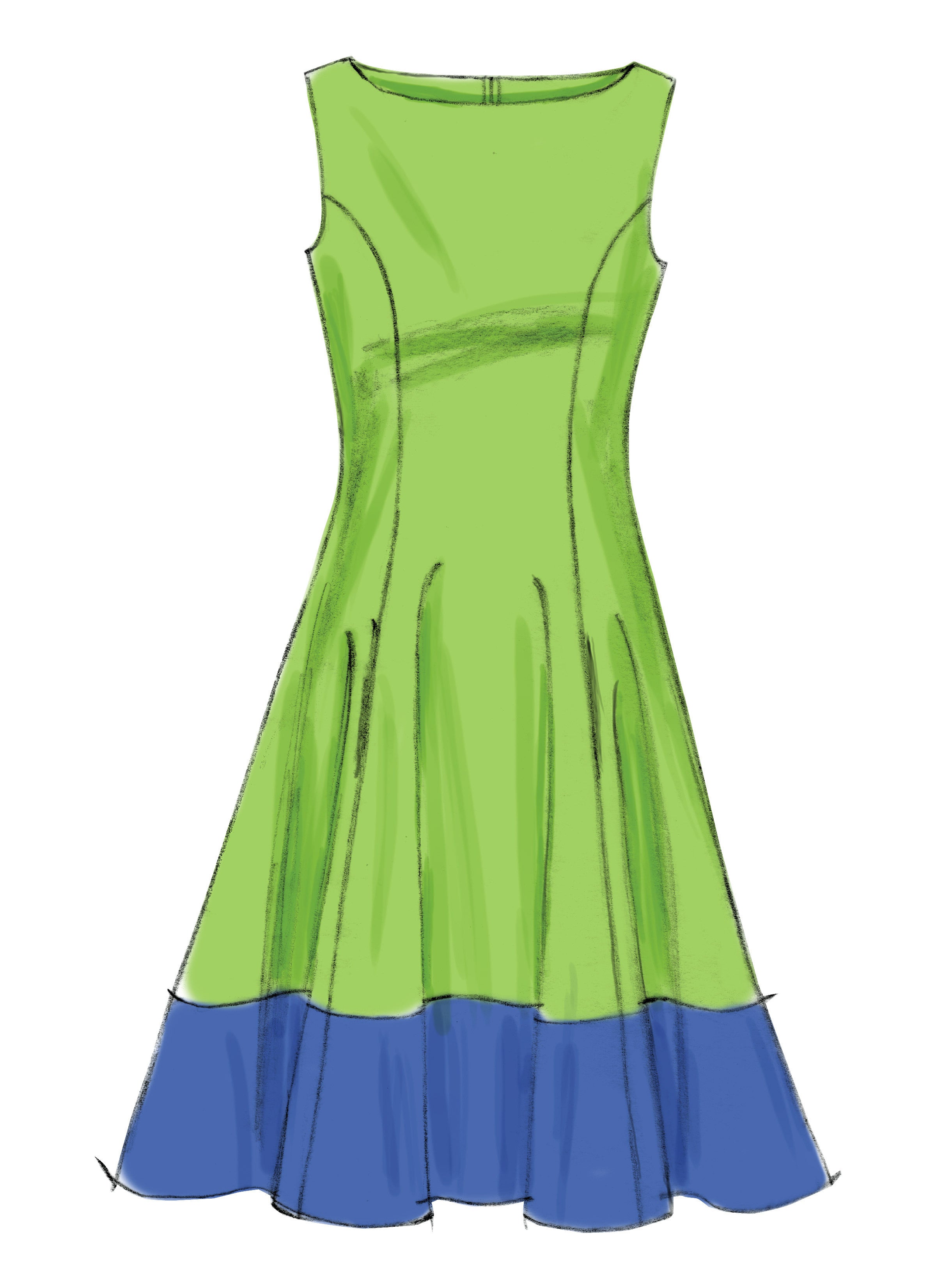 McCall's Misses'/Women's Petite Lined Dresses M6741 - Sewing Pattern