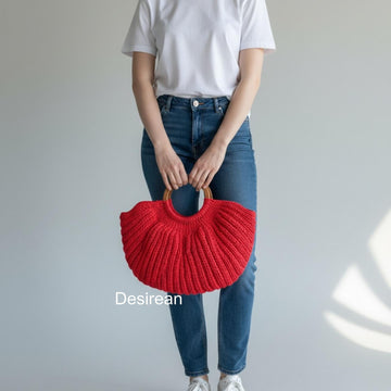 Siena Herringbone Handle Bag