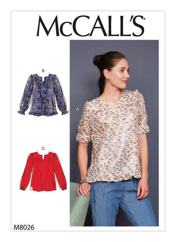 McCall's Misses' Tops M8026 - Sewing Pattern