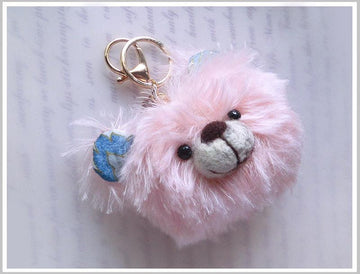 Mohair Bear-Bag Charm and Needle Felting