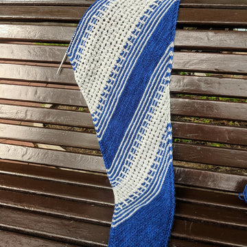 Lines and Lattice Shawl
