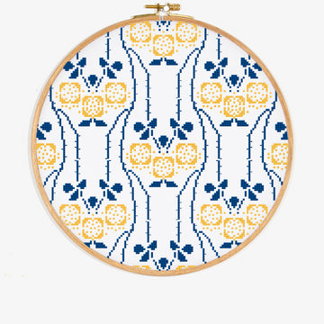 Decorative French Flowers in DMC - PAT0720 - Downloadable PDF