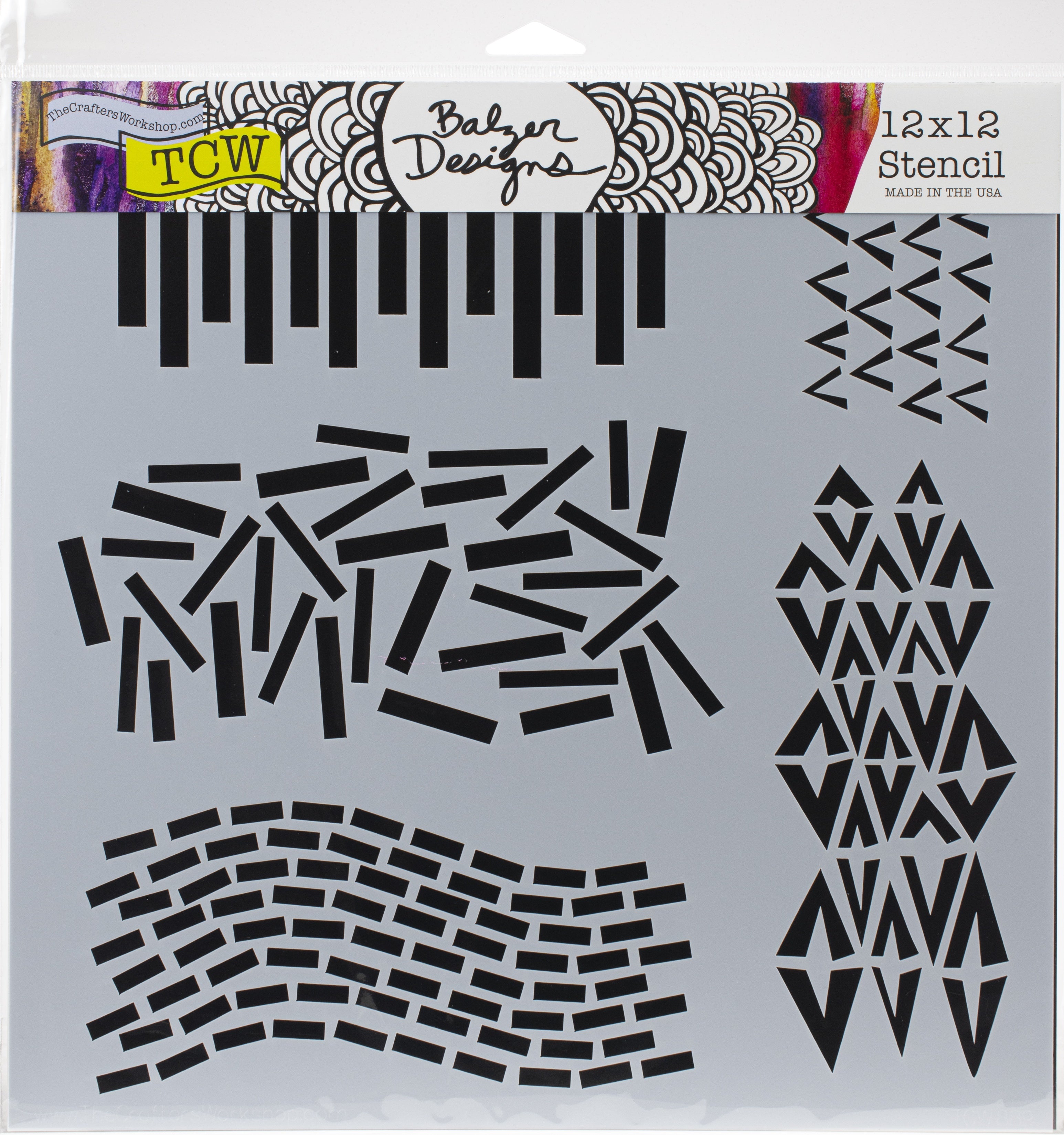 The Crafter's Workshop Crafter's Workshop Template 12"X12" - Dash V