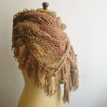 Extra Large Lace Knit Scarf