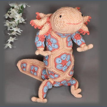 African Flowers Lotta the Axolotl crochetpattern