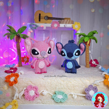 Lilo, Stitch & Scrump Amigurumi Pattern – Cute Crochet Trio (PDF)