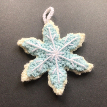 Christmas Sugar Cookie Snowflake Ornament