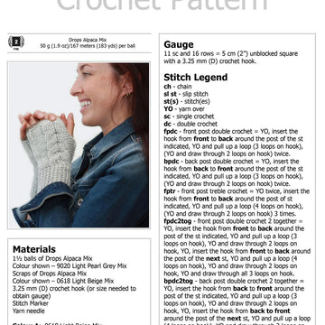 Entwined Fingerless Mitts