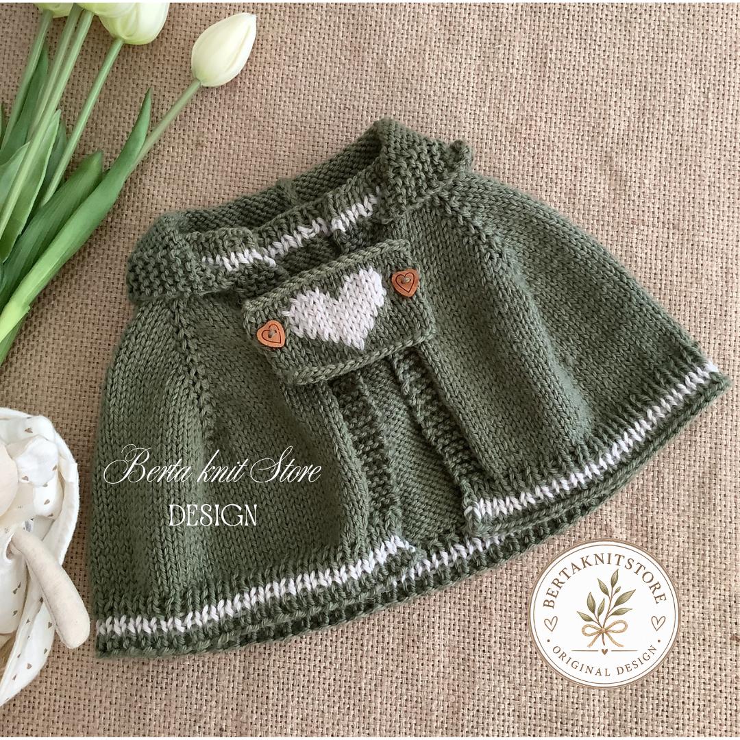 Little Heart Hooded Cape