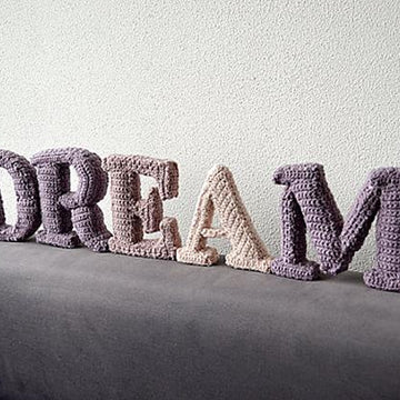 DREAM 3D Letters Crochet Patter