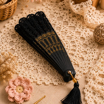 Crochet Hand Fan Pattern PDF + Video Tutorial | Lace Folding Fan