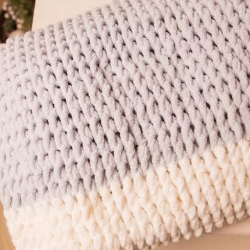 Wave With Fringe Blanket Pattern