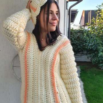 Crochet sweater for winter