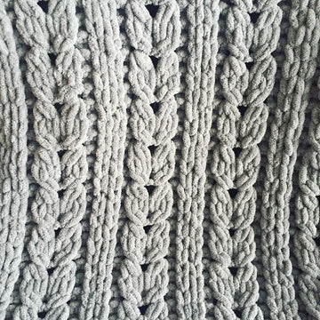 Wheat Ear Cable Blanket