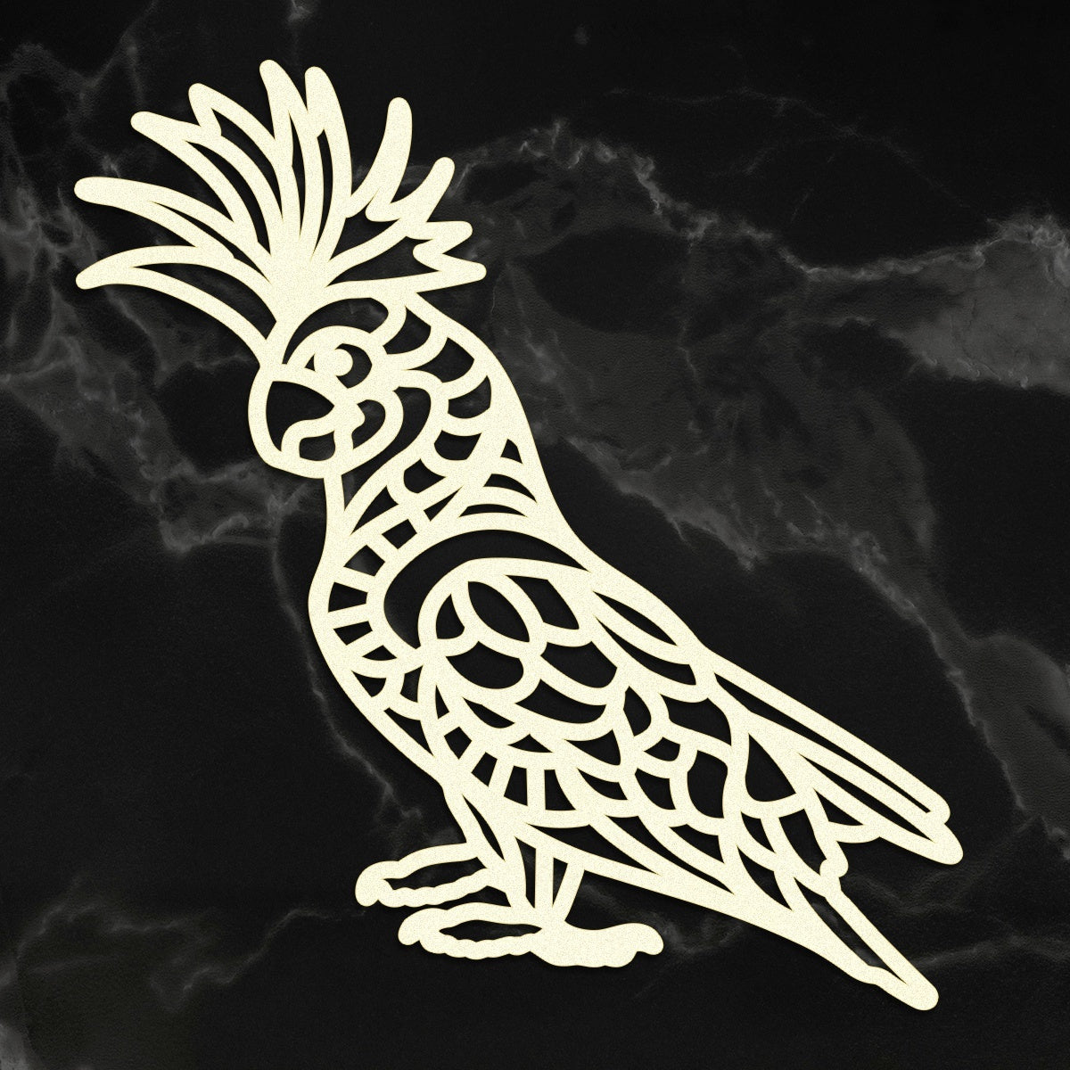 Artdeco Creations Sunburnt Country Laser Cut Coasterboard - Cockatoo 2.1"X2.7"