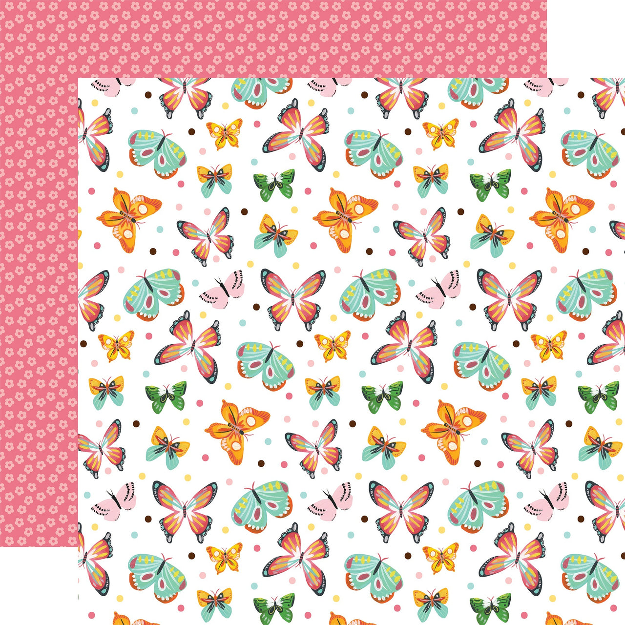 Echo Park Paper I Love Spring Double-Sided Cardstock 12"X12" 25/Pkg - Blissful Butterflies