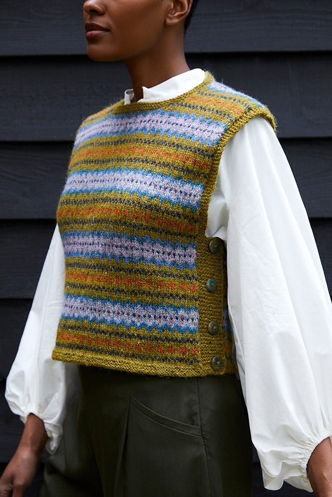 Orla - Tank Top Knitting Pattern For Women in Debbie Bliss Erin Tweed by Debbie Bliss 