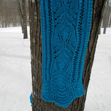 Blue Frost Lace Scarf
