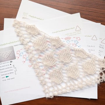 Crochet Bandana/Shawl Pattern/Chart #67