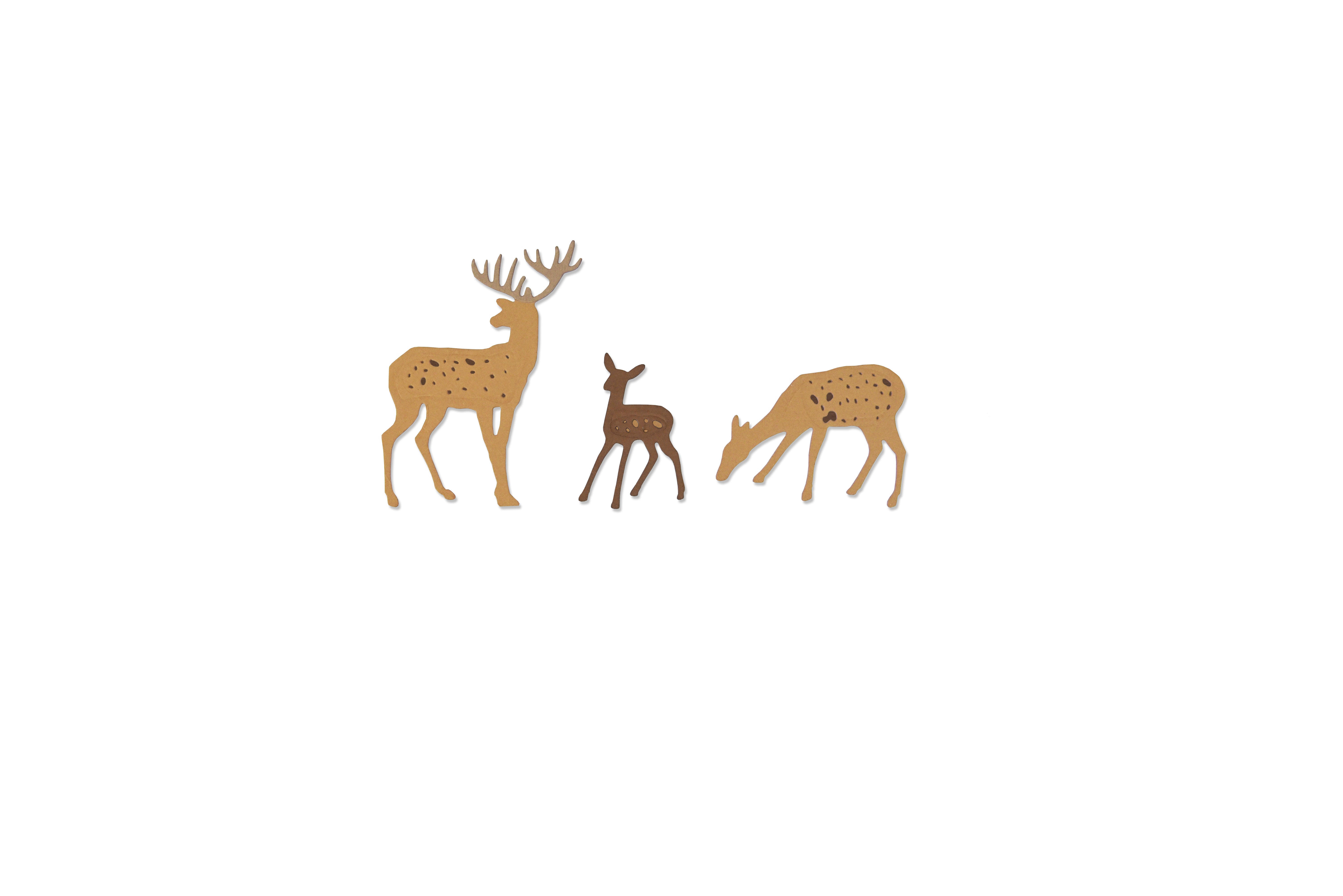 Sizzix Thinlits Die Set 6PK - Woodland Deer by Sharon Drury