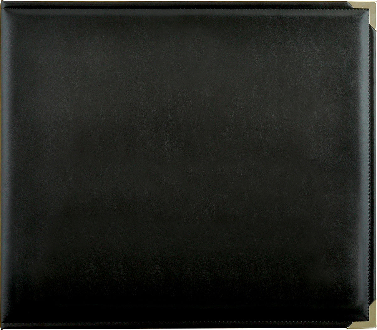 Kaisercraft Leather D-Ring Album 12"X12" - Black