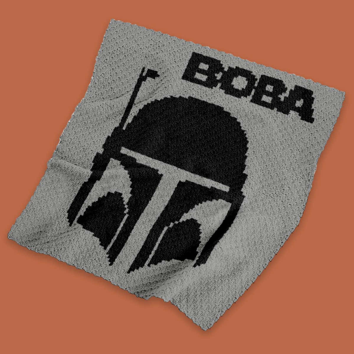Crochet Pattern C2C Star Wars Boba Fett Blanket Mandalorian Graphgan