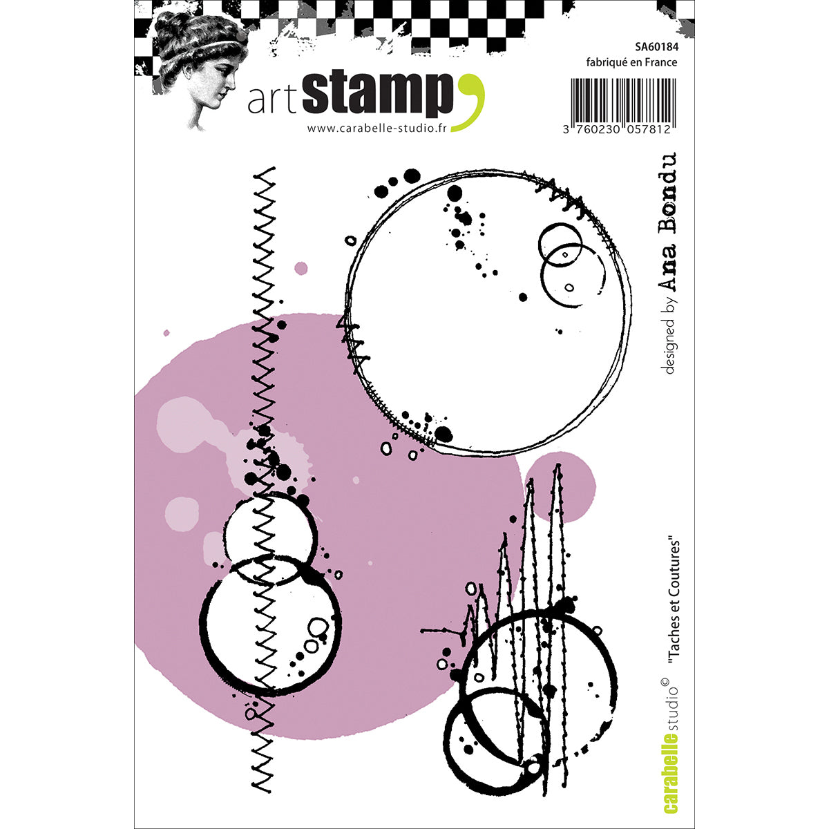 Carabelle Studio Cling Stamp A6 - Stains & Seams